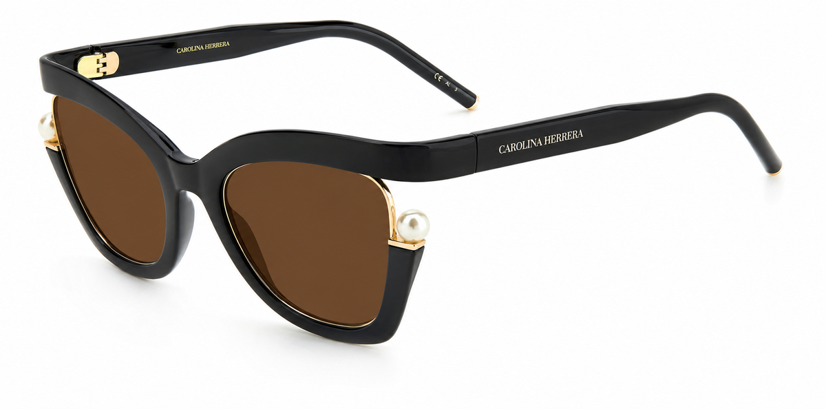 Colour: Black - Custom Polarised - Brown solid tint