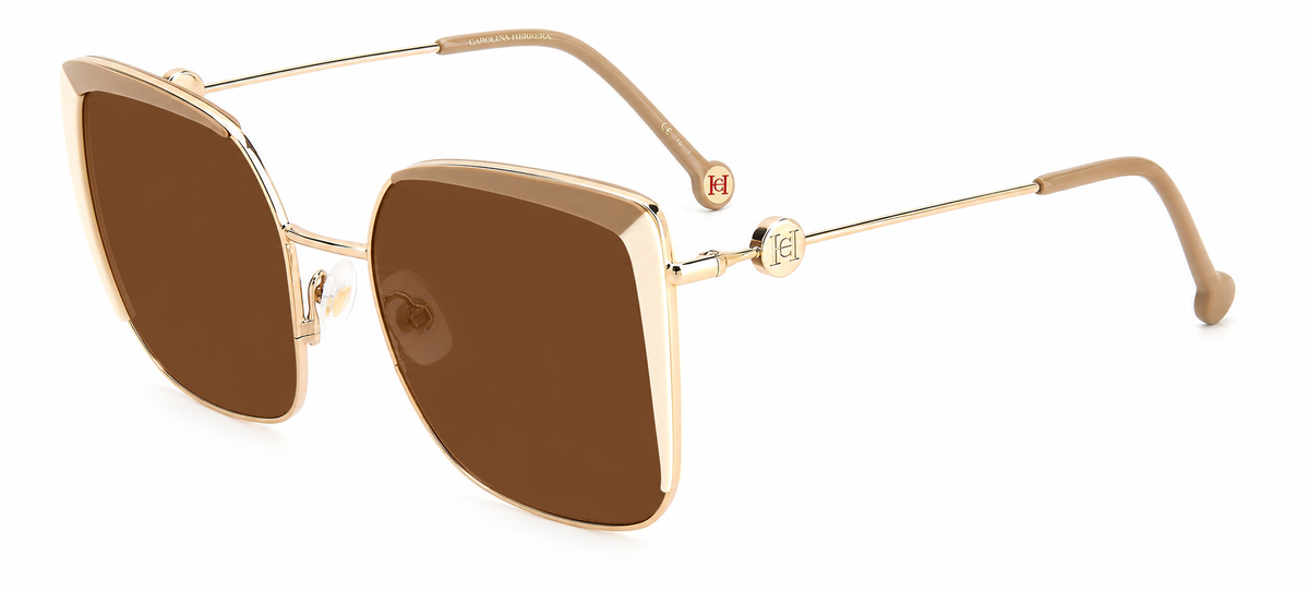 Colour: Beige Ivory - Custom Polarised - Brown solid tint