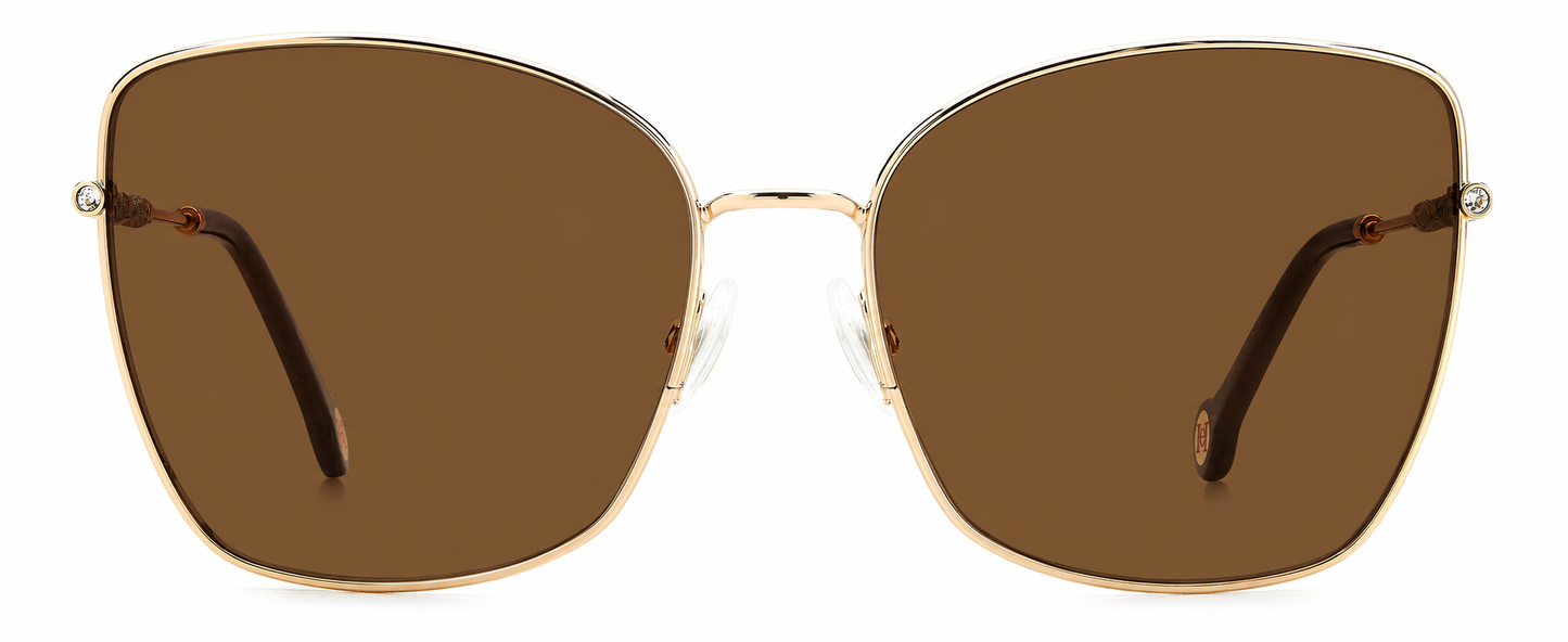 Colour: Gold - Custom Polarised - Brown solid tint