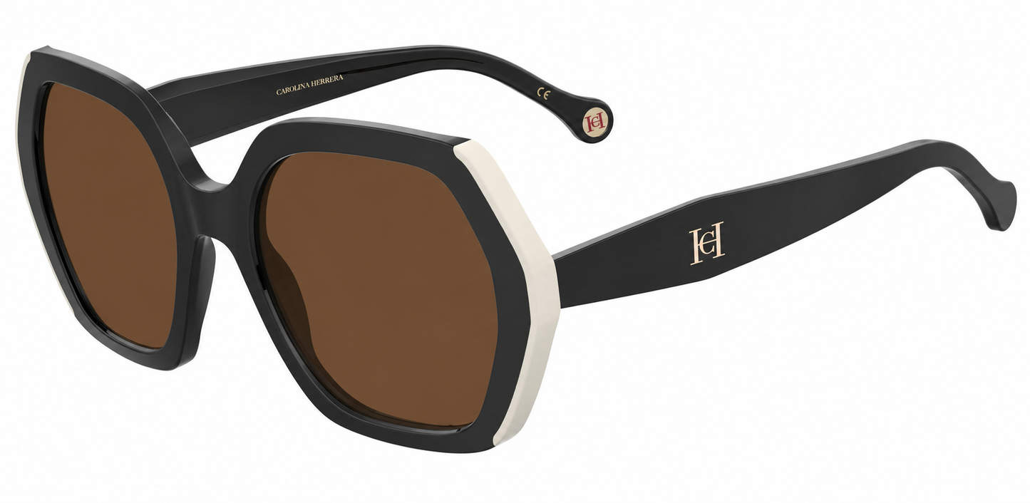 Colour: Black - Custom Polarised - Brown solid tint