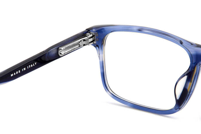 Carrera C FLEX 04/G Blue Horn hinge detail