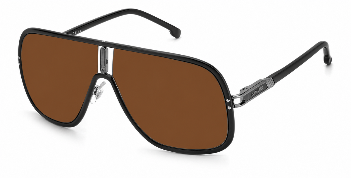Colour: Black - Custom Polarised - Brown solid tint