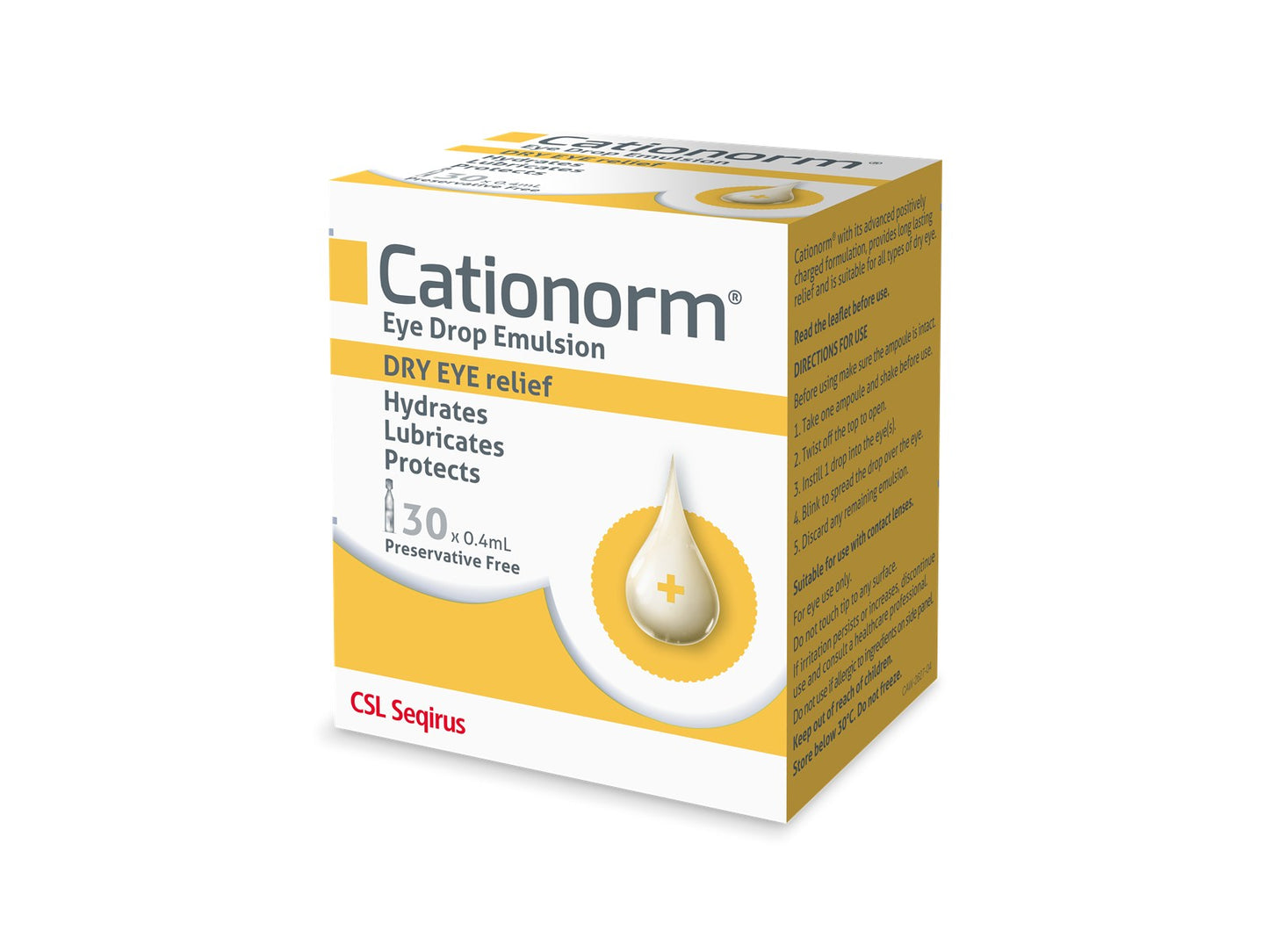 Cationorm UD Eye Drop Emulsion 30 x 0.4mL