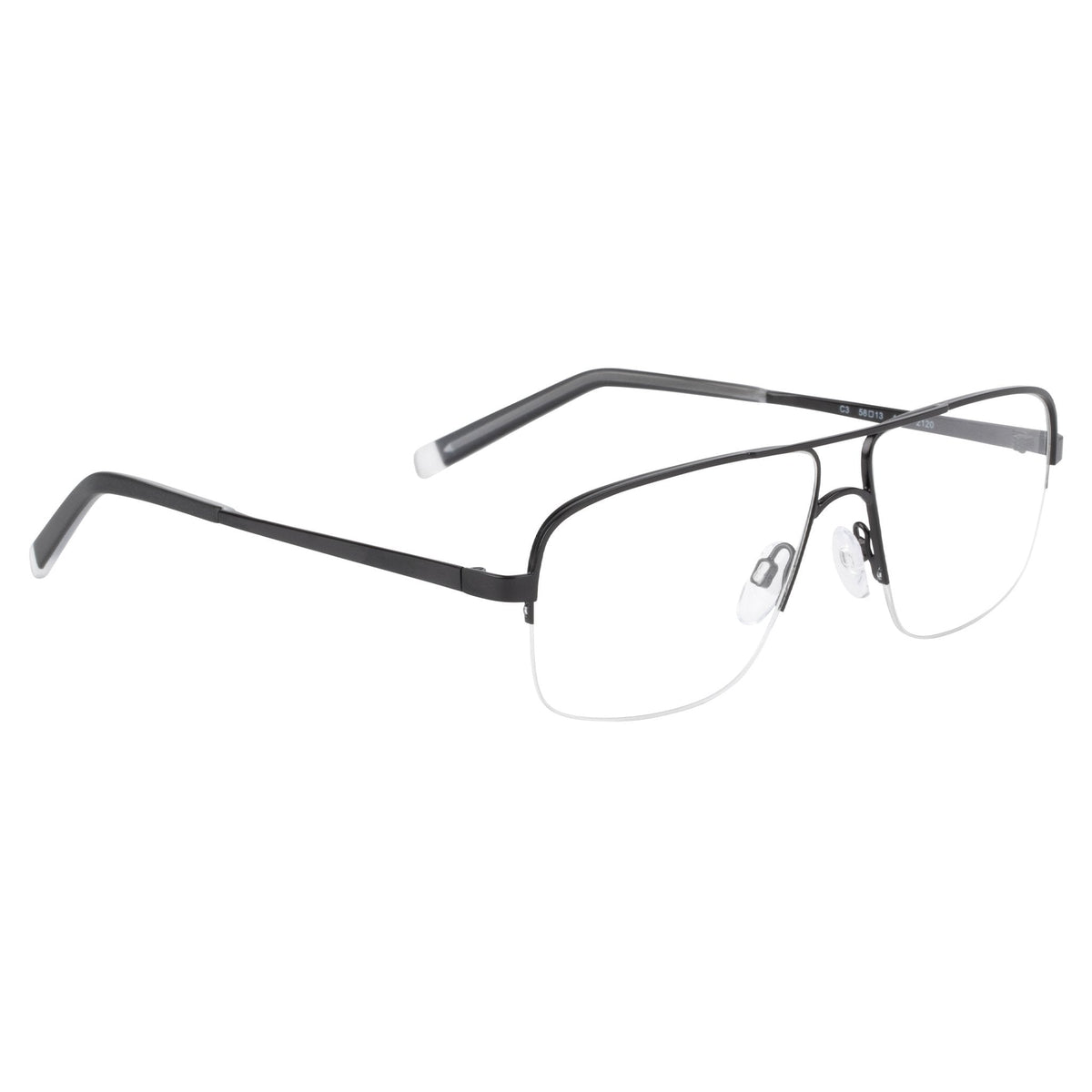 Matrix Eyedesign 2120 Black optical frame, three-quarter view