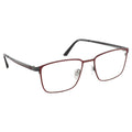 Matrix Eyedesign 2179 Red & Grey optical frame, three-quarter view