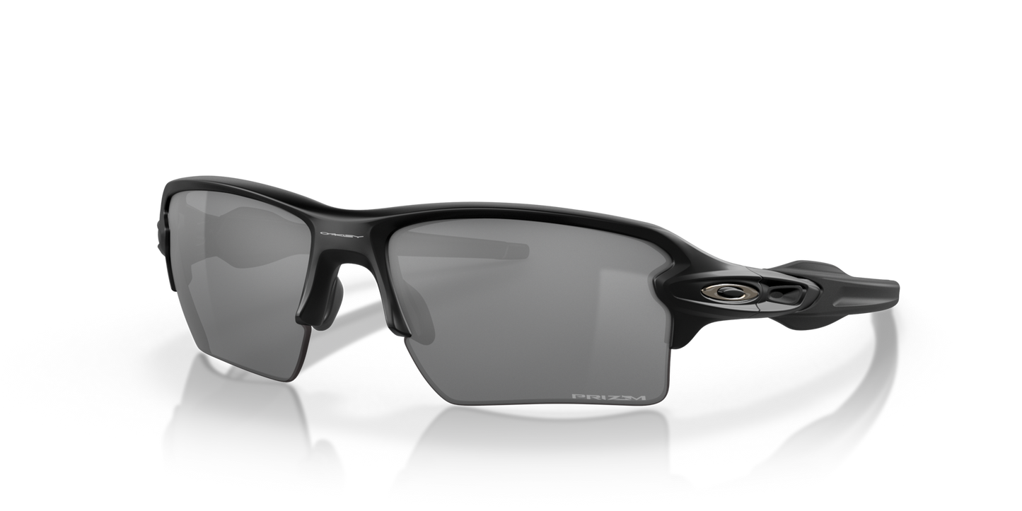 Oakley Flak 2.0 XL Sunglasses angle view - Colour: Matte Black / Prizm Black