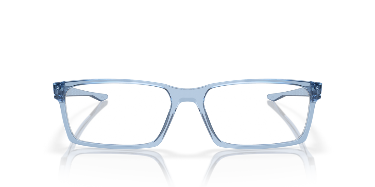 Oakley Overhead OX8060 Optical Frames front view - Colour: Transparent Blue