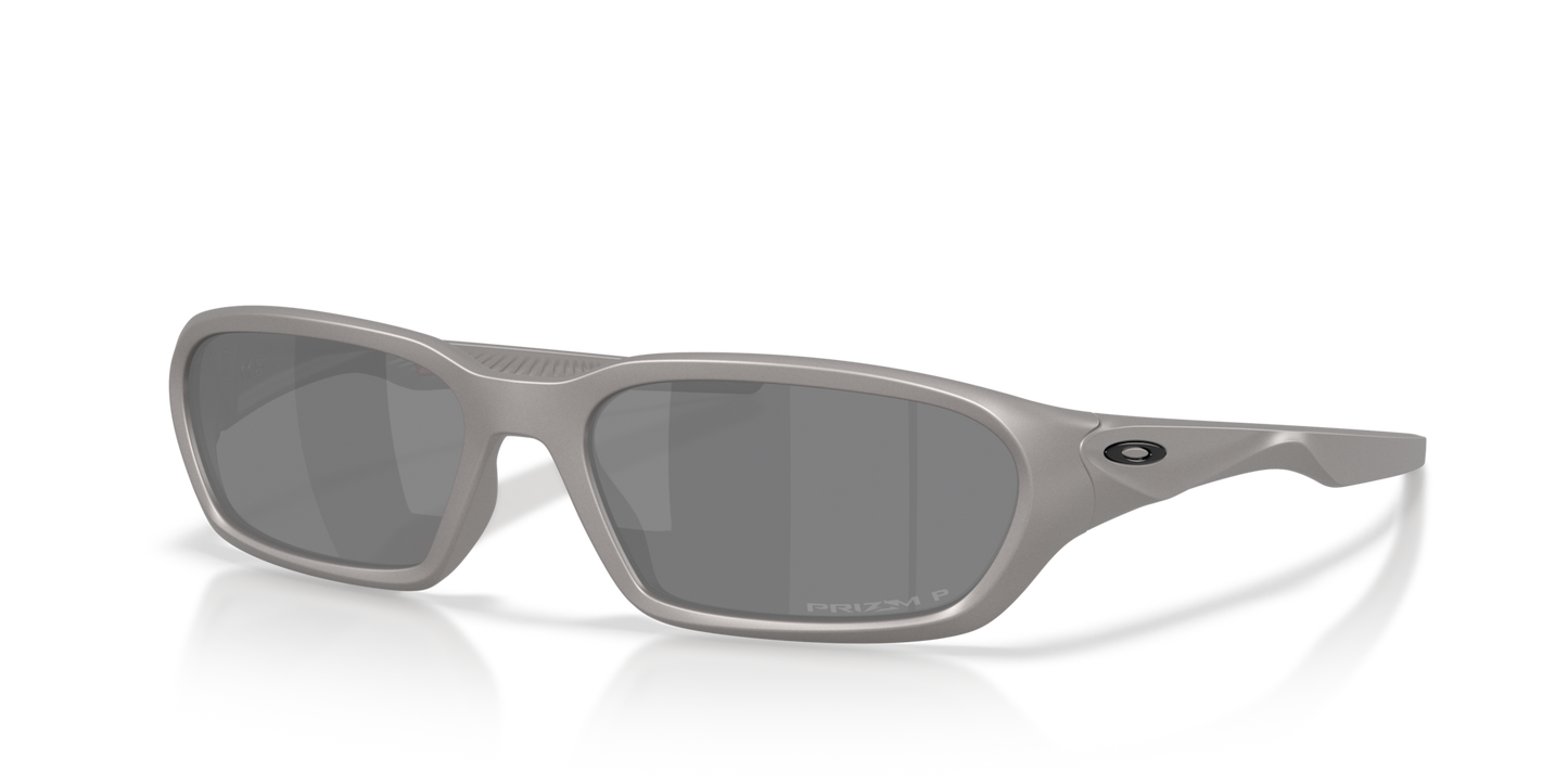 Oakley Terraforma Sunglasses angle view - Colour: Titanium / Prizm Black Polarised