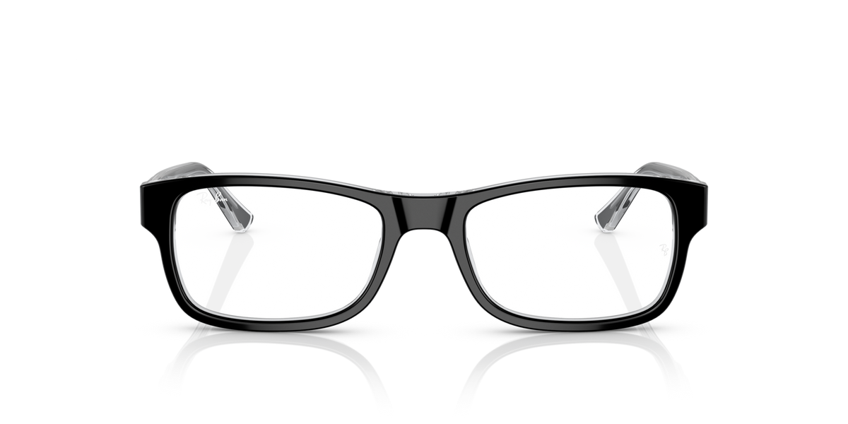 Ray-Ban RB5268 Optical Frames front view - Colour: Black on Transparent
