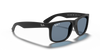 Ray-Ban Justin RB4165 Sunglasses angle view - Colour: Matte Black - Lens: Dark Blue Polarised - Media: Original Ray-Ban Polarised