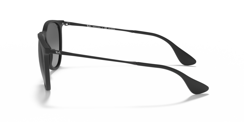 Ray-Ban Erika RB4171 Sunglasses side view - Colour: Matte Black - Lens: Grey Polarised - Media: Original Ray-Ban Polarised