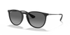Ray-Ban Erika RB4171 Sunglasses front angle view - Colour: Matte Black - Lens: Grey Polarised - Media: Original Ray-Ban Polarised
