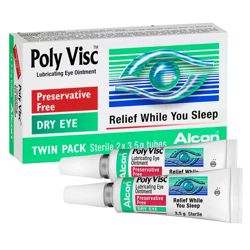 Poly Visc Lubricating Eye Ointment 3.5g x 2