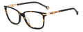 Carolina Herrera HER 0381/G Havana angled view showing the temples