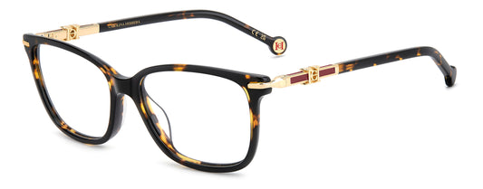 Carolina Herrera HER 0381/G Havana angled view showing the temples