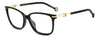 Carolina Herrera HER 0381/G Black angled view showing the temples