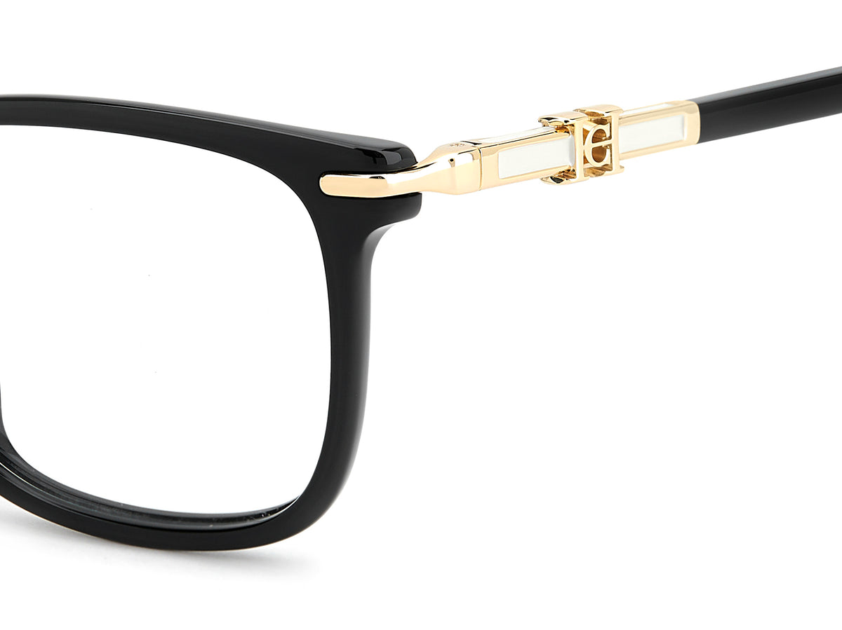Carolina Herrera HER 0381/G Black temple and enamel detail