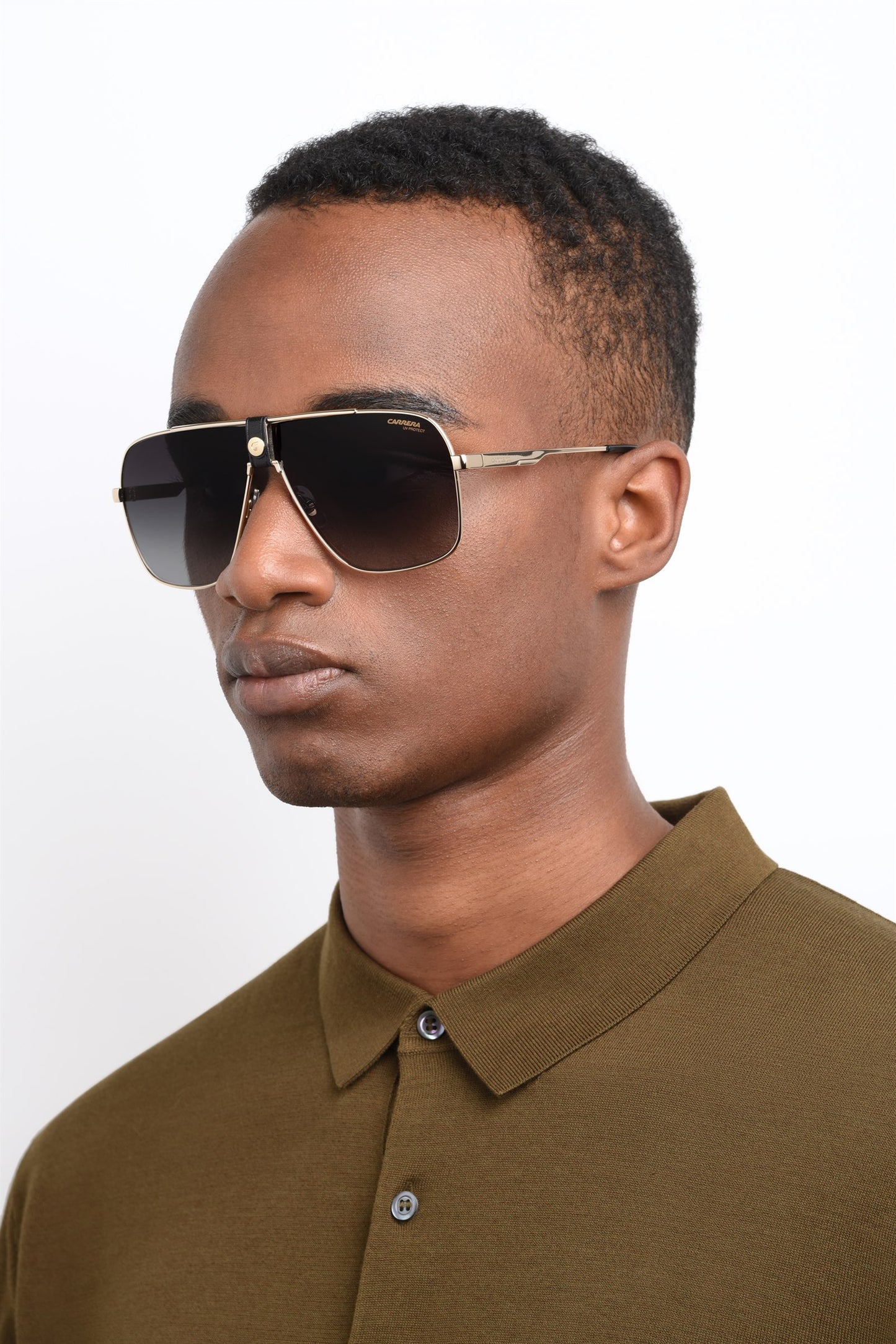 Colour: Black Gold - Carrera 1018/S model front view