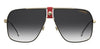 Carrera 1018/S sunglasses - straight-on front view - Colour: Red Gold