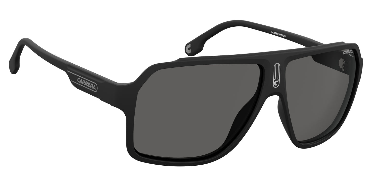 Carrera 1030/S polarised sunglasses - alternative angle view - Colour: Matte Black