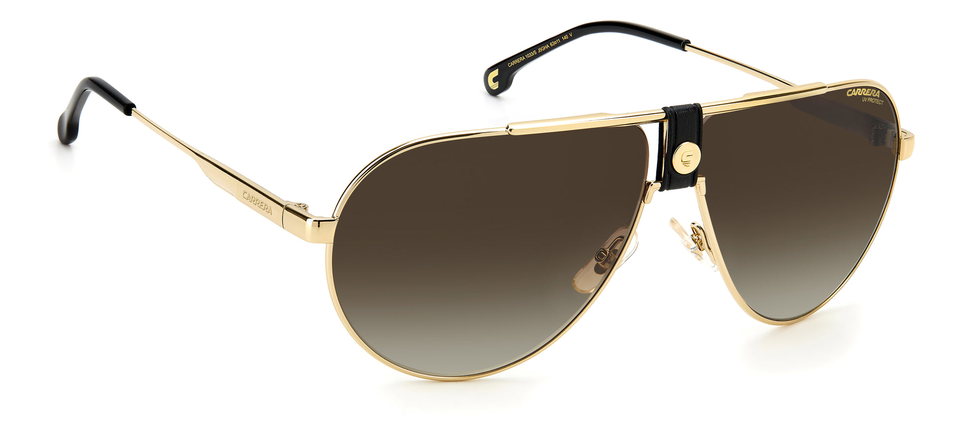 Carrera 1033/S sunglasses - alternative angle view - Colour: Black Gold