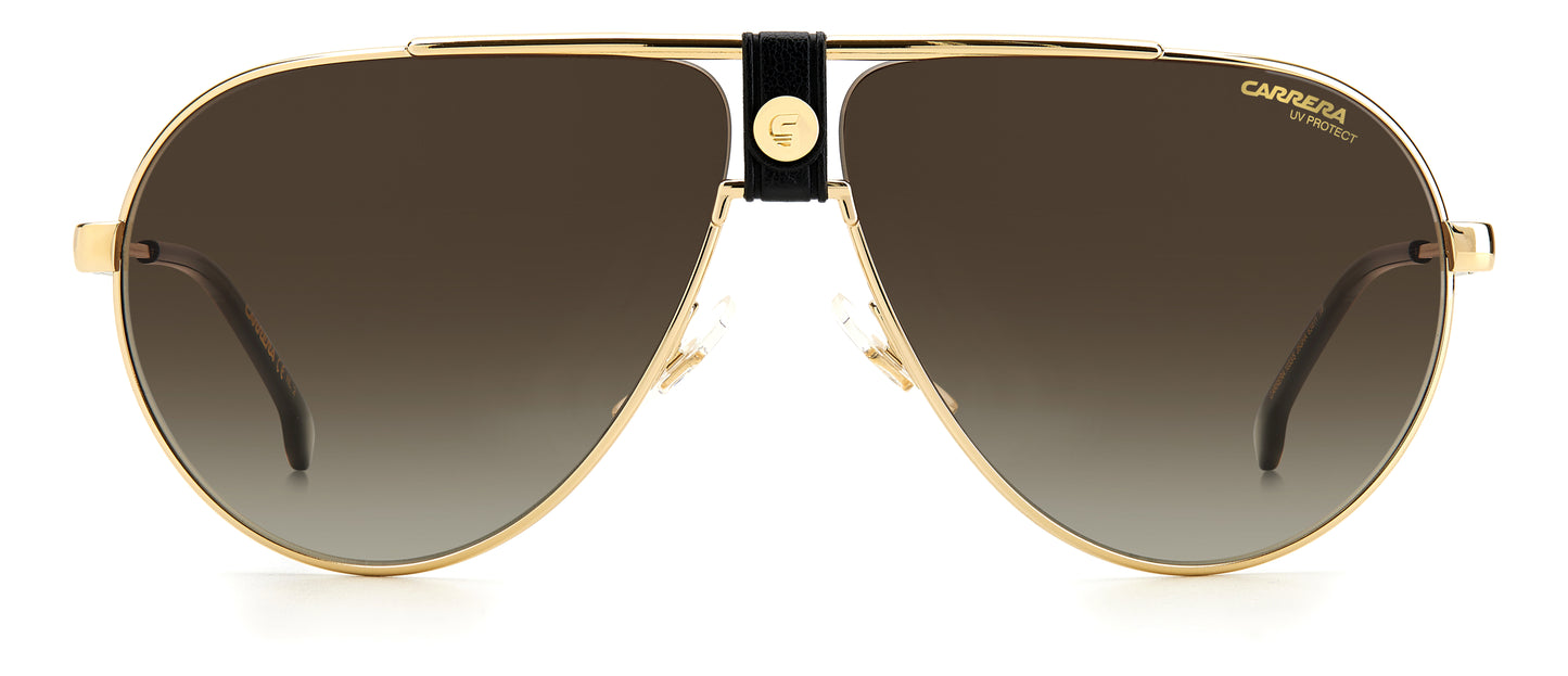 Carrera 1033/S sunglasses - straight-on front view - Colour: Black Gold