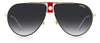 Carrera 1033/S sunglasses - straight-on front view - Colour: Red Gold