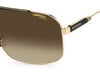 Carrera 1043/S sunglasses - frame detail view - Colour: Gold