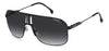 Carrera 1043/S sunglasses - front angle view - Colour: Black