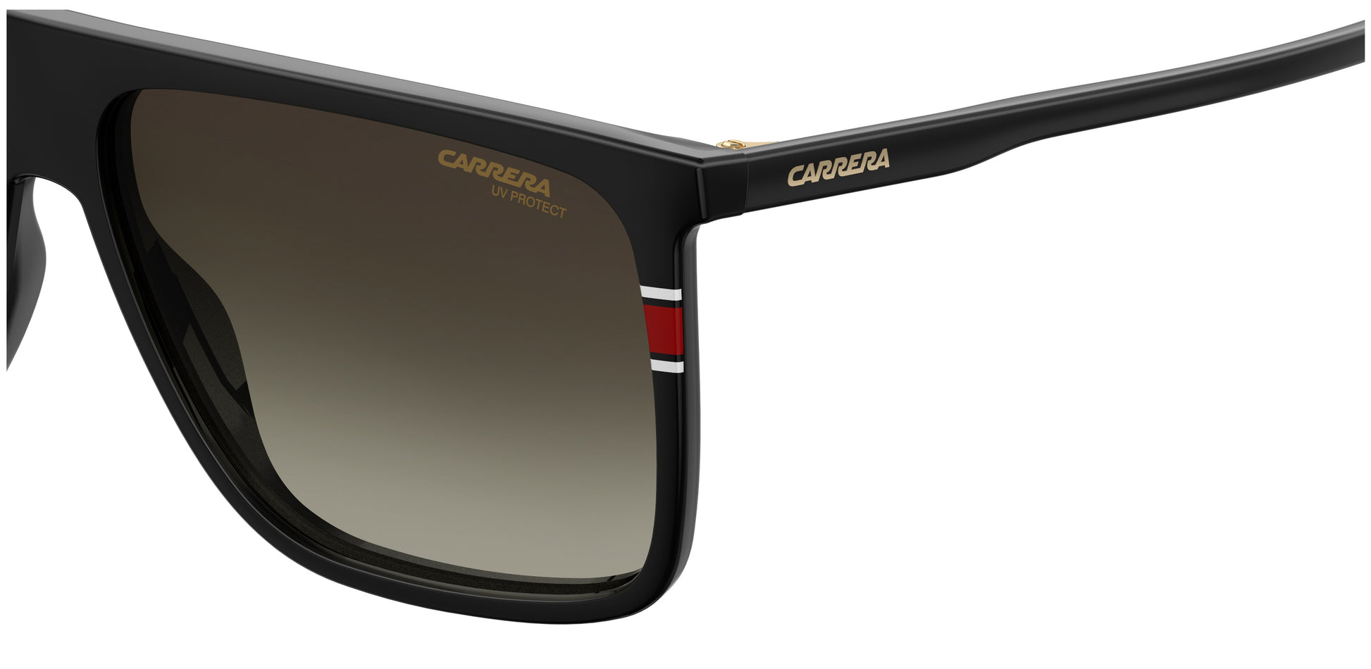 Carrera 172/N/S sunglasses - frame detail view - Colour: Black Gold