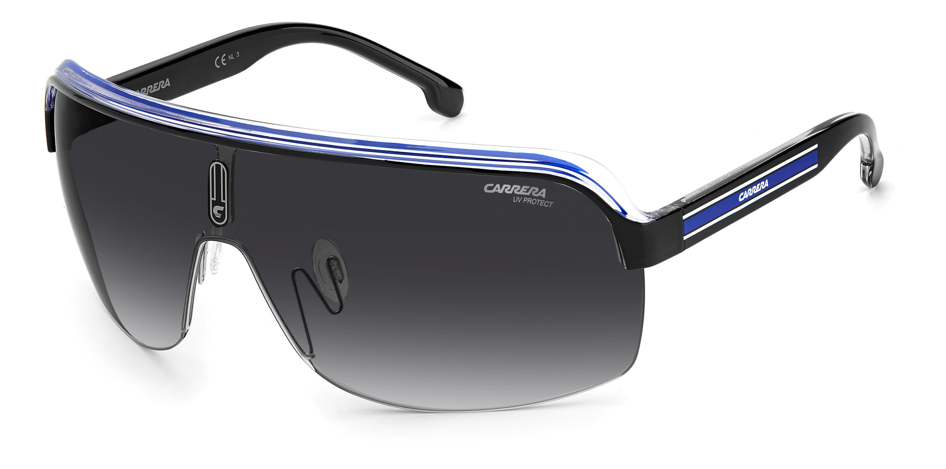 Carrera Topcar 1/N sunglasses - front angle view - Colour: Blue