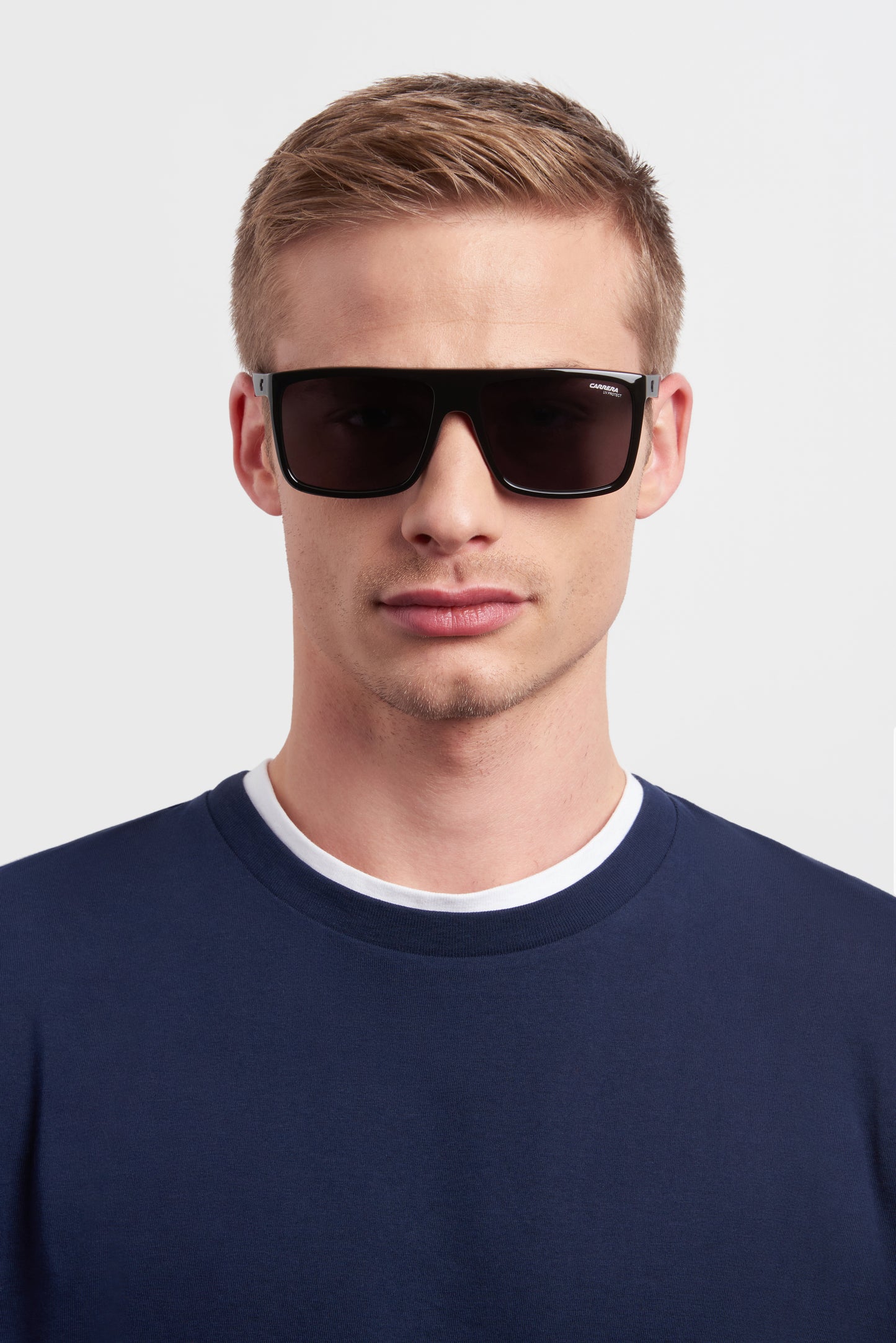 Carrera 8055/S sunglasses - worn front view - Colour: Black