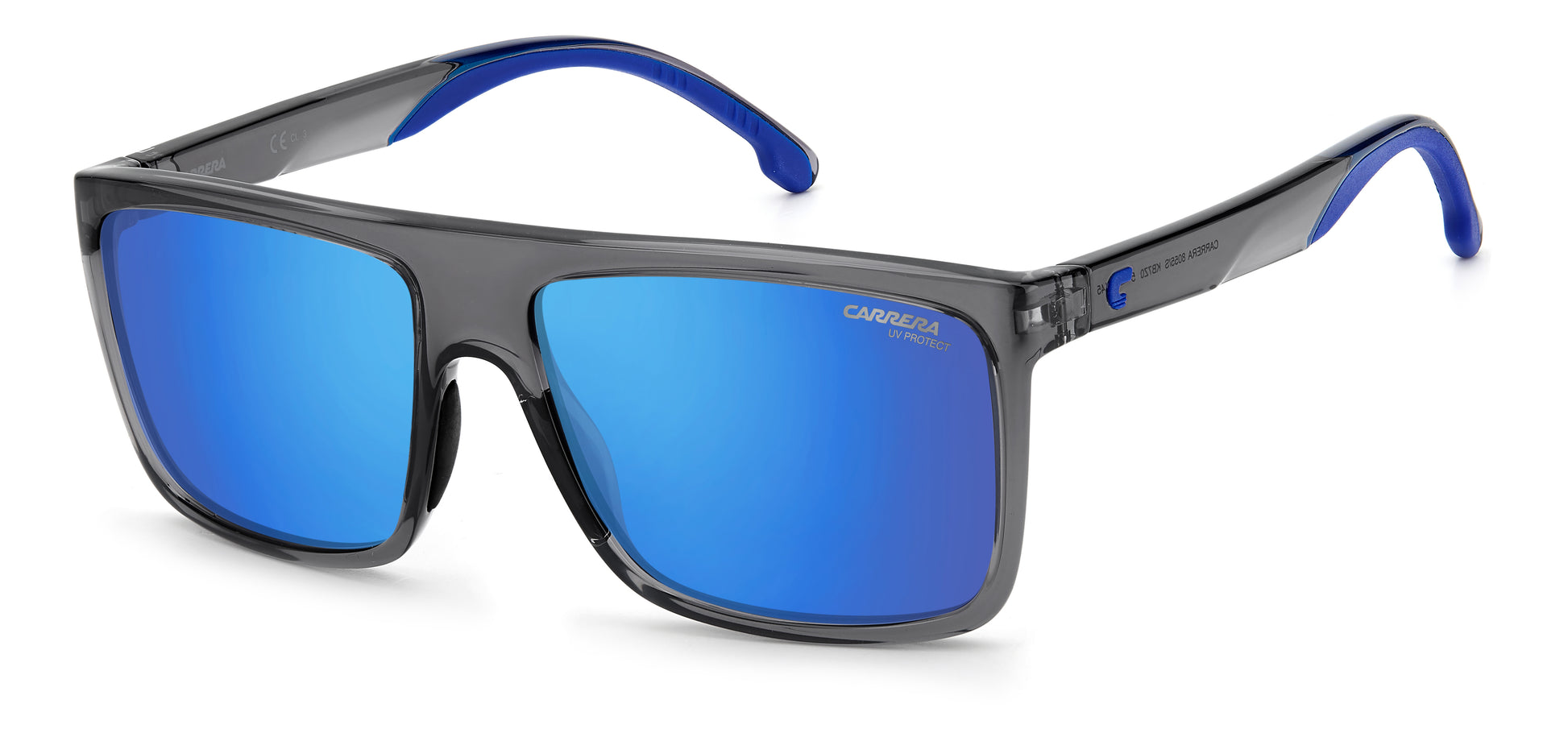 Carrera 8055/S sunglasses - front angle view - Colour: Blue