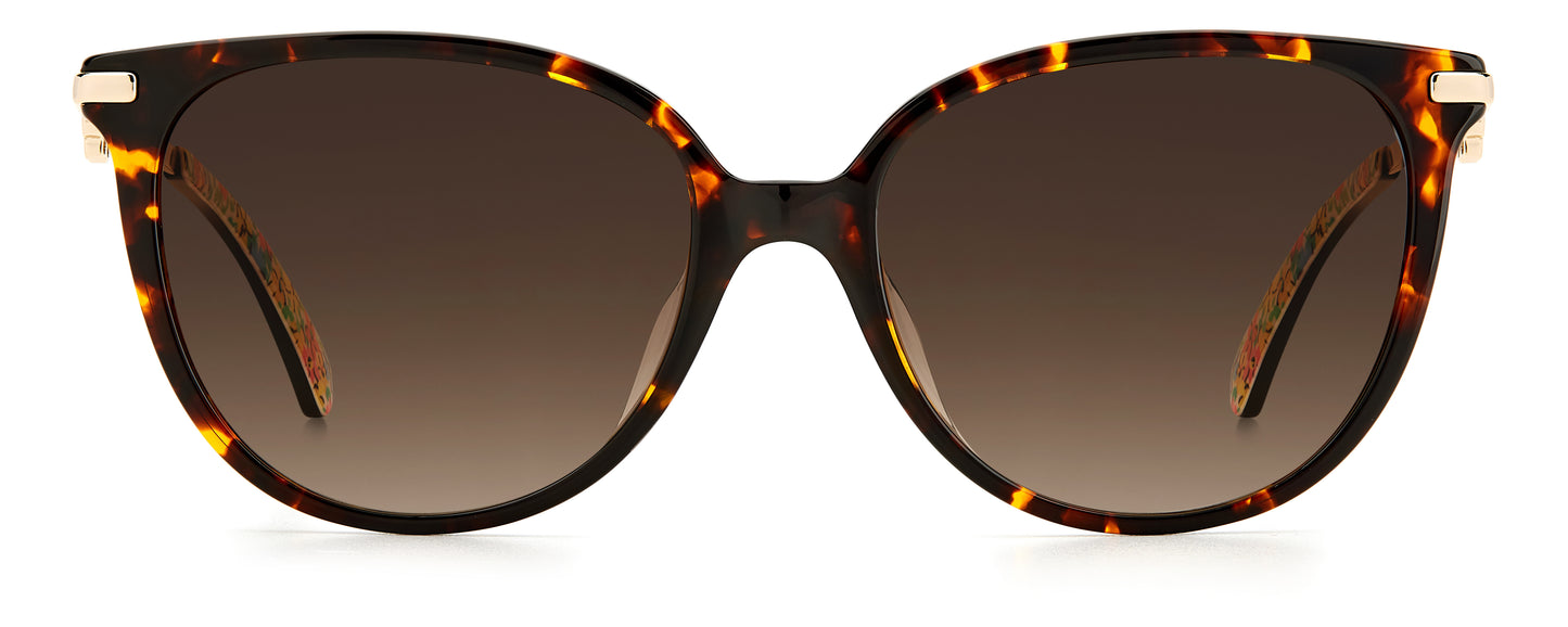 Kate Spade Kristina/G/S sunglasses - straight-on front view - Colour: Tortoise Shell