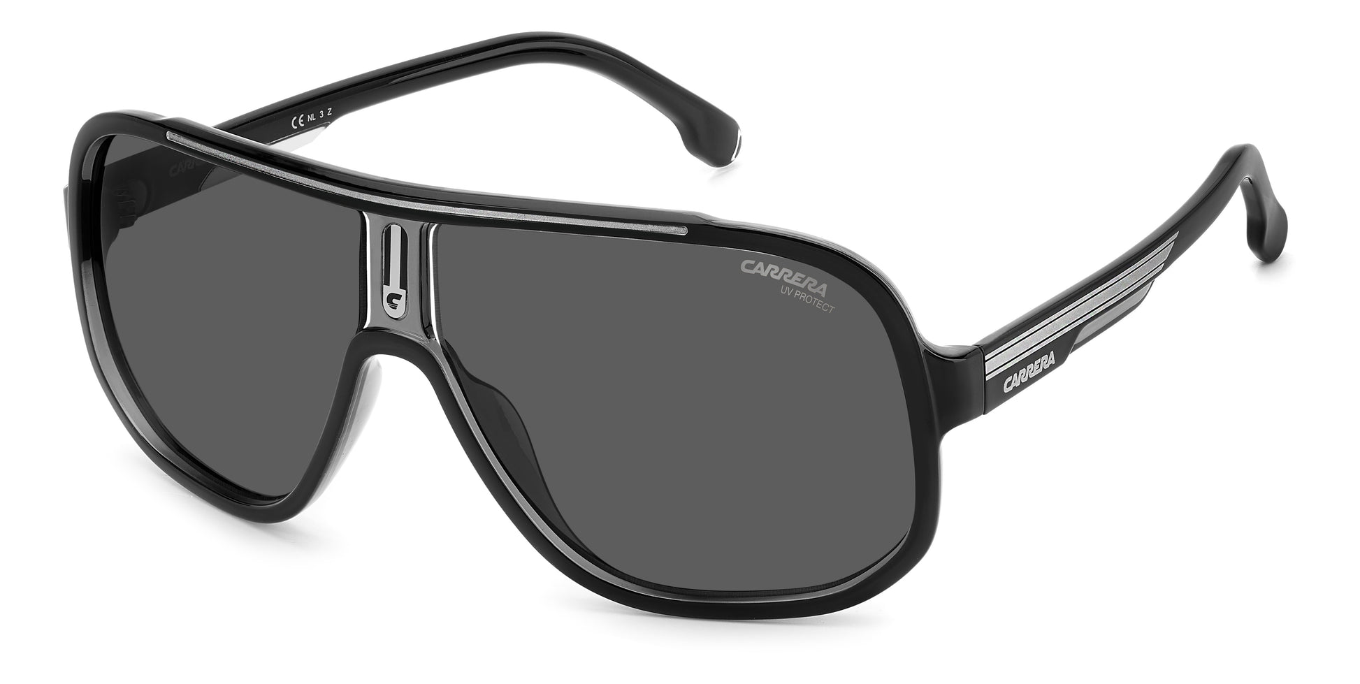 Carrera 1058/S sunglasses - front angle view - Colour: Black