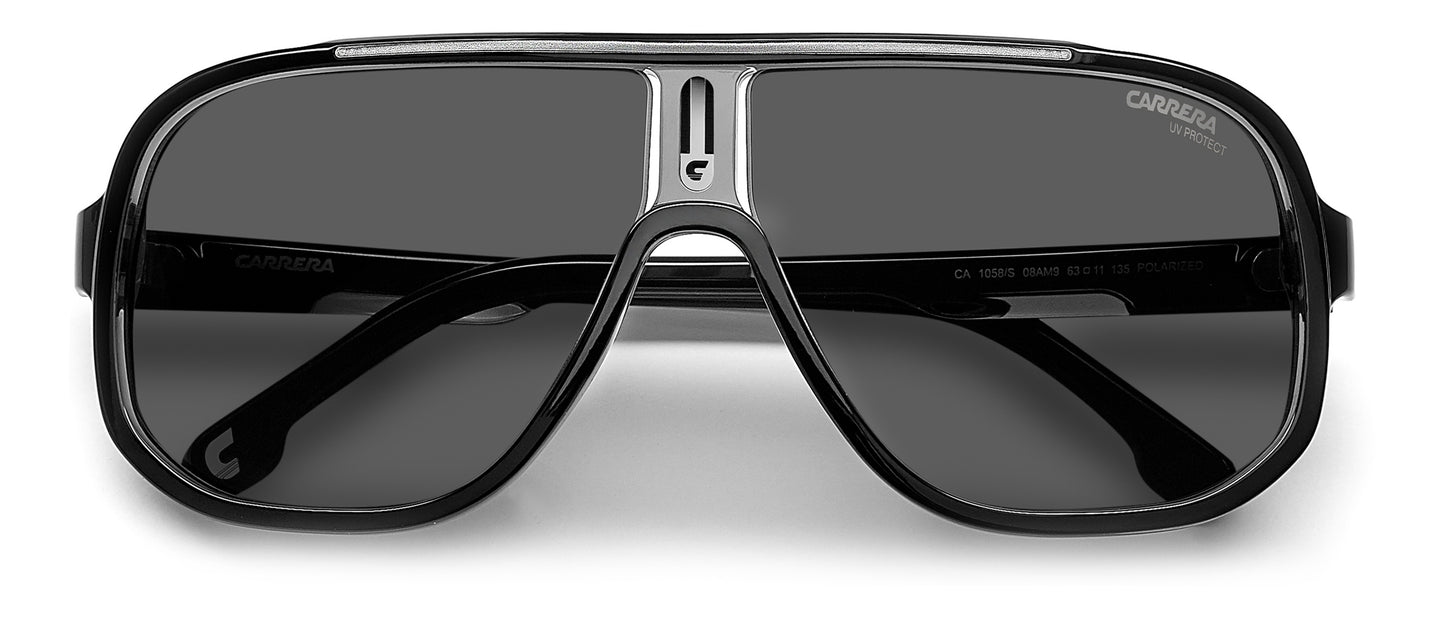 Carrera 1058/S sunglasses - rear view - Colour: Black