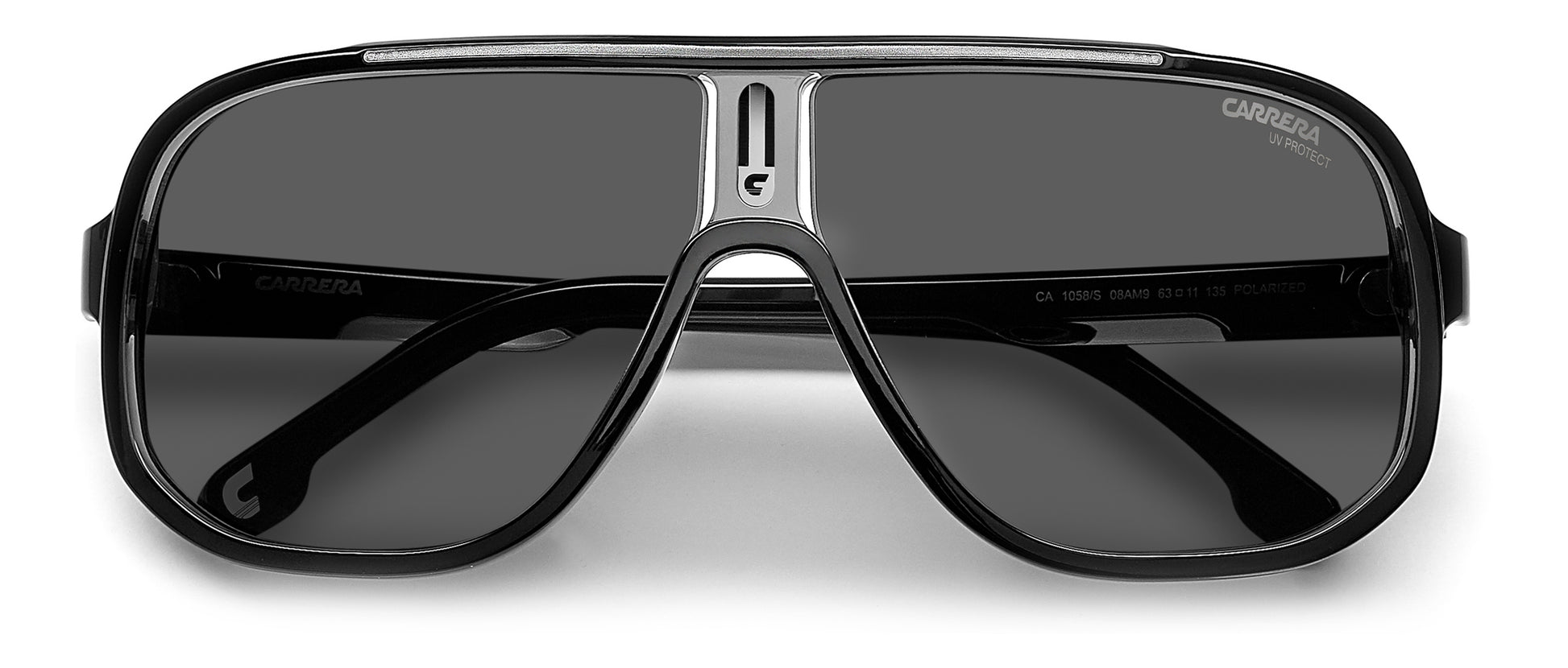 Carrera 1058/S sunglasses - rear view - Colour: Black