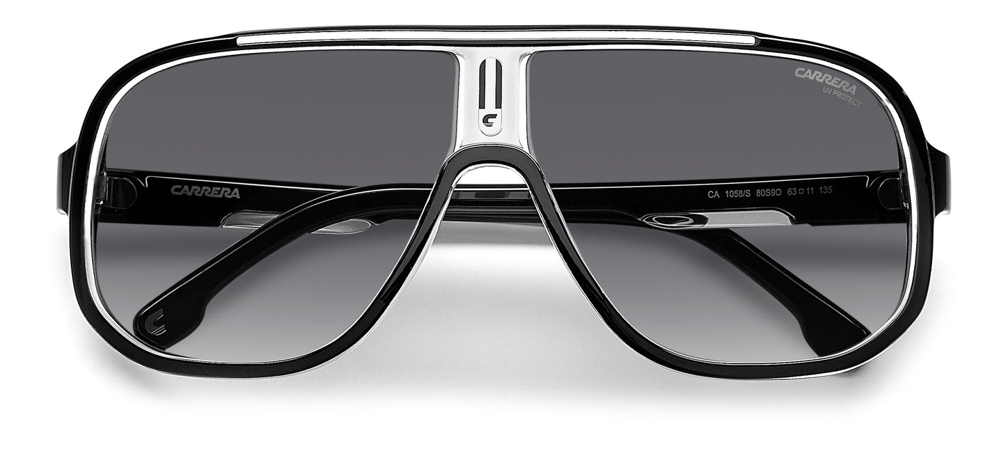 Carrera 1058/S sunglasses - rear view - Colour: White
