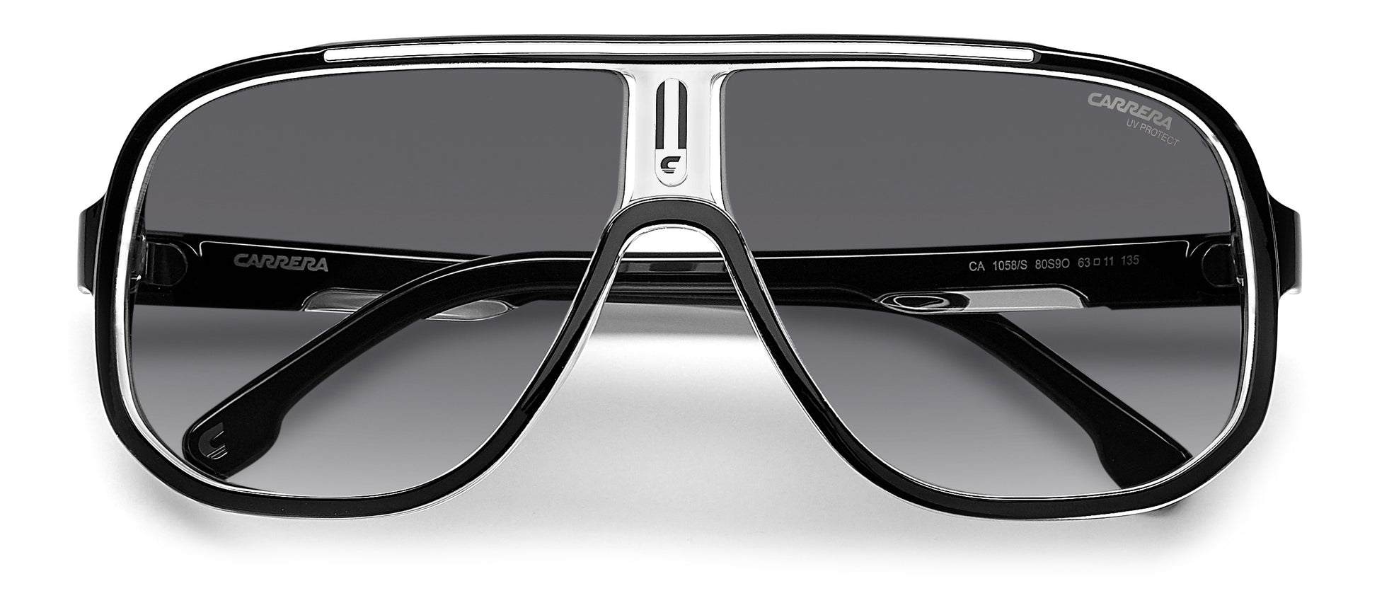 Carrera 1058/S sunglasses - rear view - Colour: White