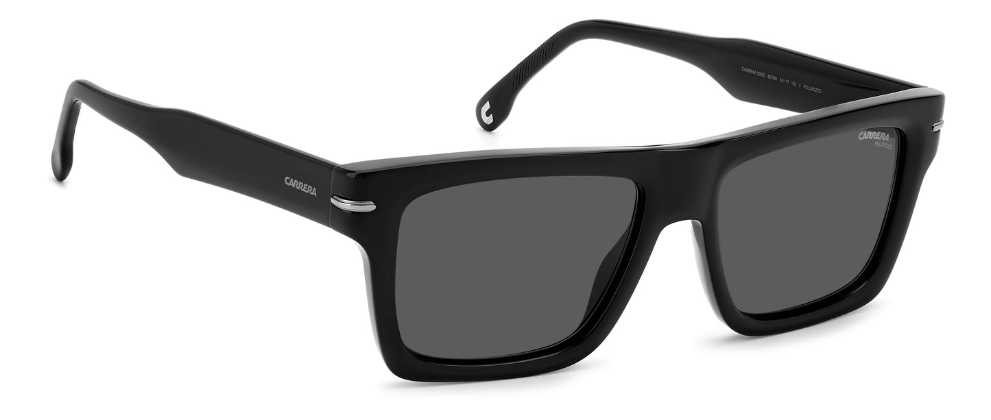 Carrera 305/S polarised sunglasses - alternative angle view - Colour: Black