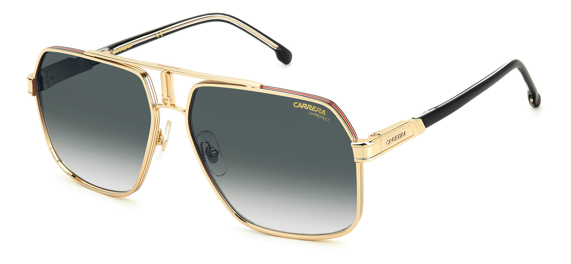 Carrera 1055/S sunglasses - front angle view - Colour: Green Gold