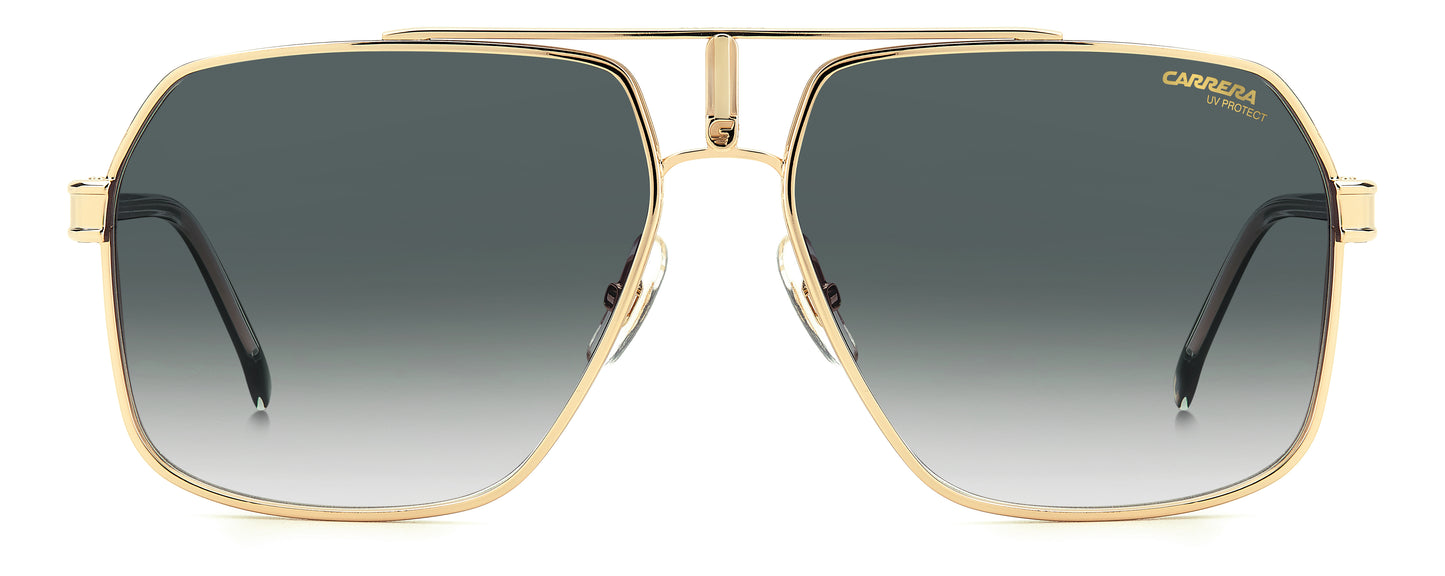 Carrera 1055/S sunglasses - straight-on front view - Colour: Green Gold