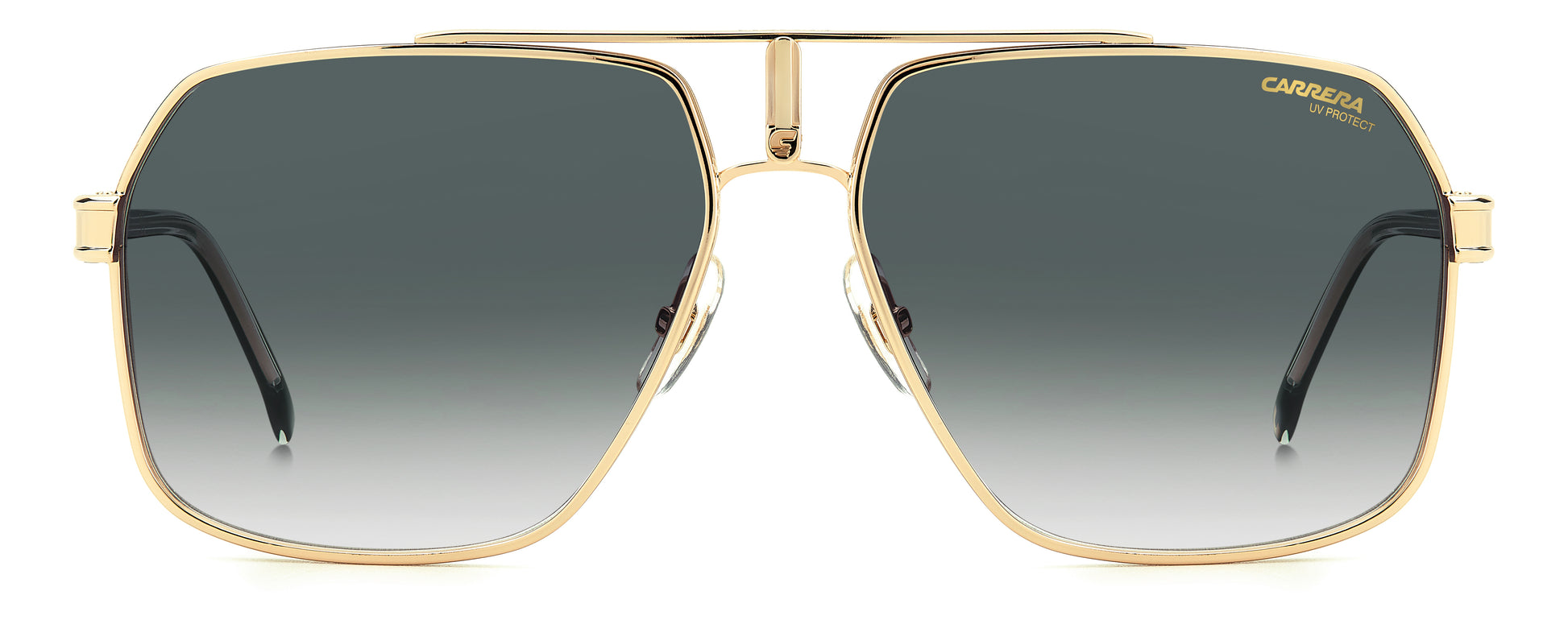Carrera 1055/S sunglasses - straight-on front view - Colour: Green Gold