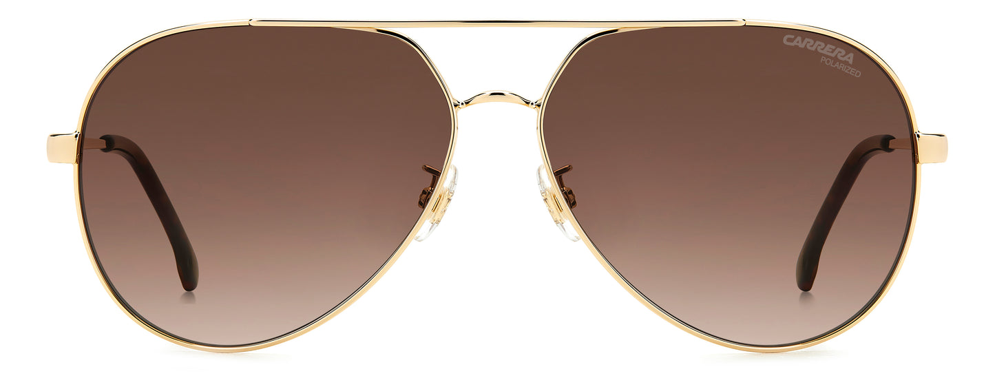 Carrera 3005/S sunglasses - straight-on front view - Colour: Black Copper Gold