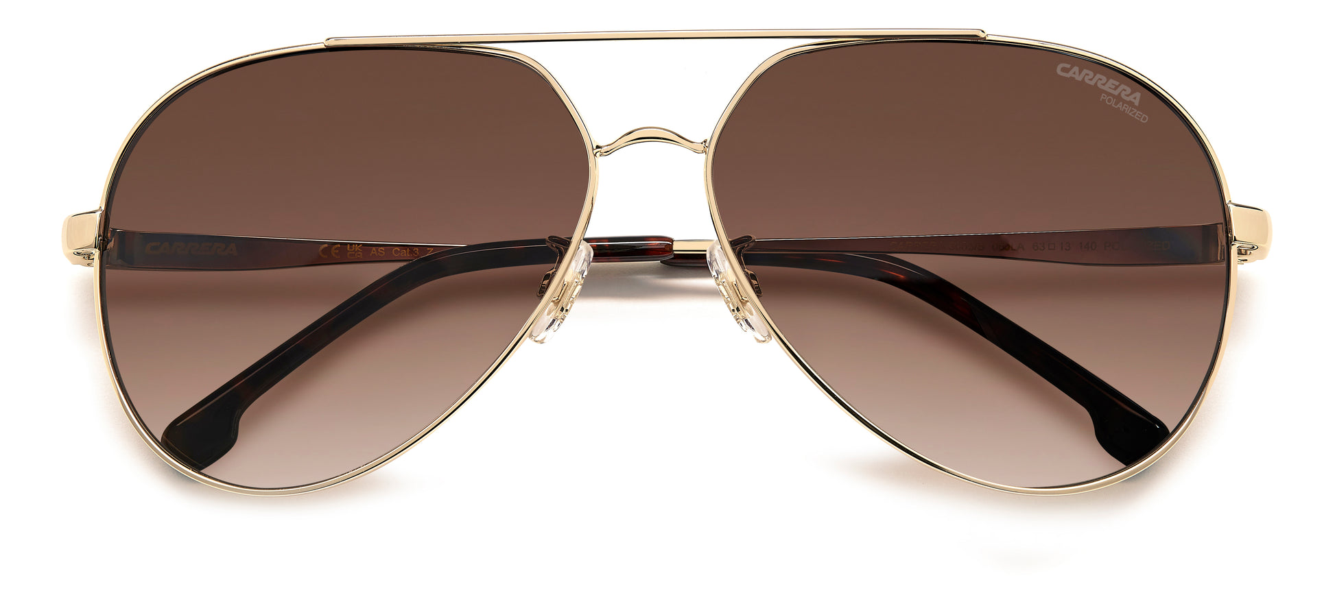 Carrera 3005/S sunglasses - rear view - Colour: Black Copper Gold