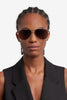 Carrera 3005/S sunglasses - worn front view - Colour: Black Copper Gold