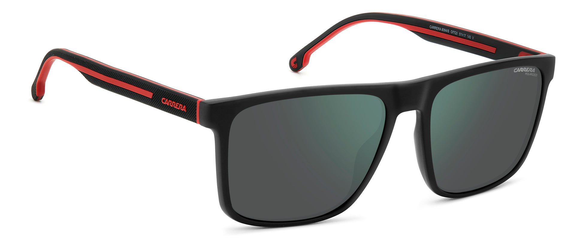 Carrera 8064/S sunglasses - alternative angle view - Colour: Black Red