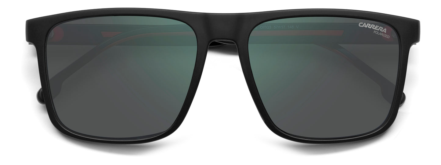 Carrera 8064/S sunglasses - rear view - Colour: Black Red