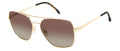 Carrera 3019/S (Polarised) polarized sunglasses - front view - Colour: Gold Havana