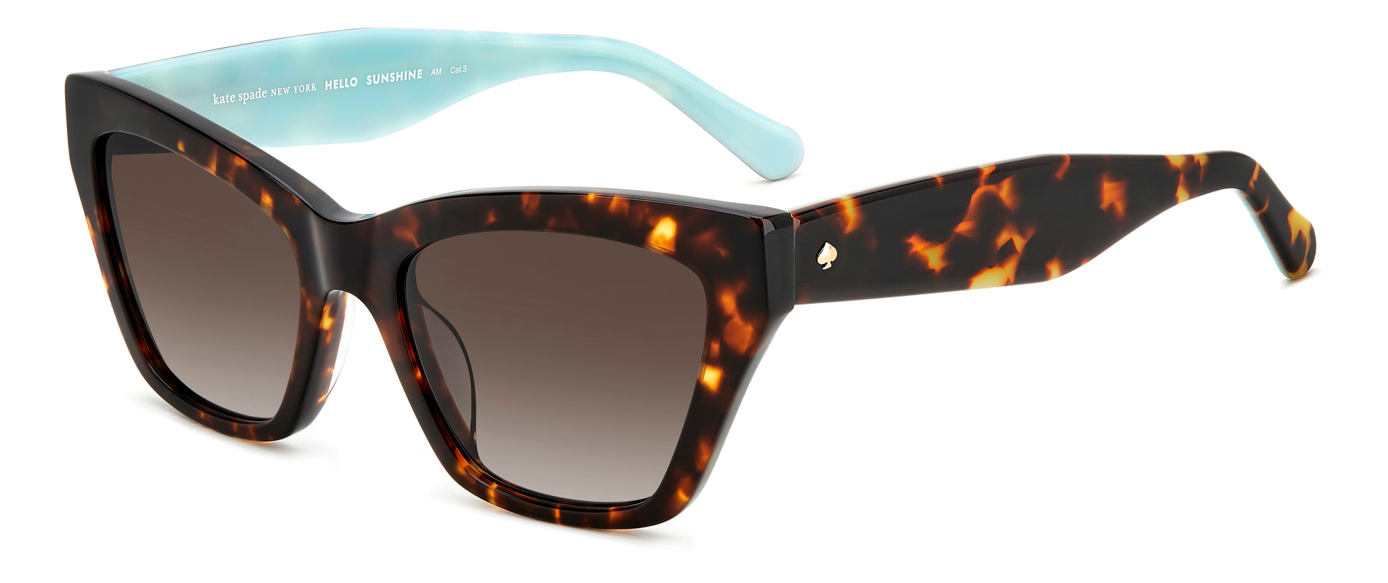 Kate Spade Fay/G/S sunglasses - front angle view - Colour: Tortoise Shell